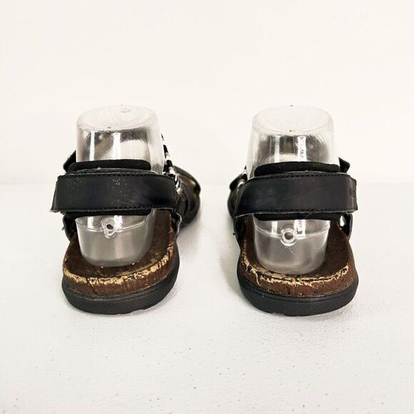 Merrell Black and White Around Town Sunvue Woven Sandal - Picture 4 of 6